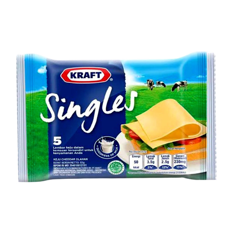 

Kraft Singles 5s - Keju Kraft Slice isi 5