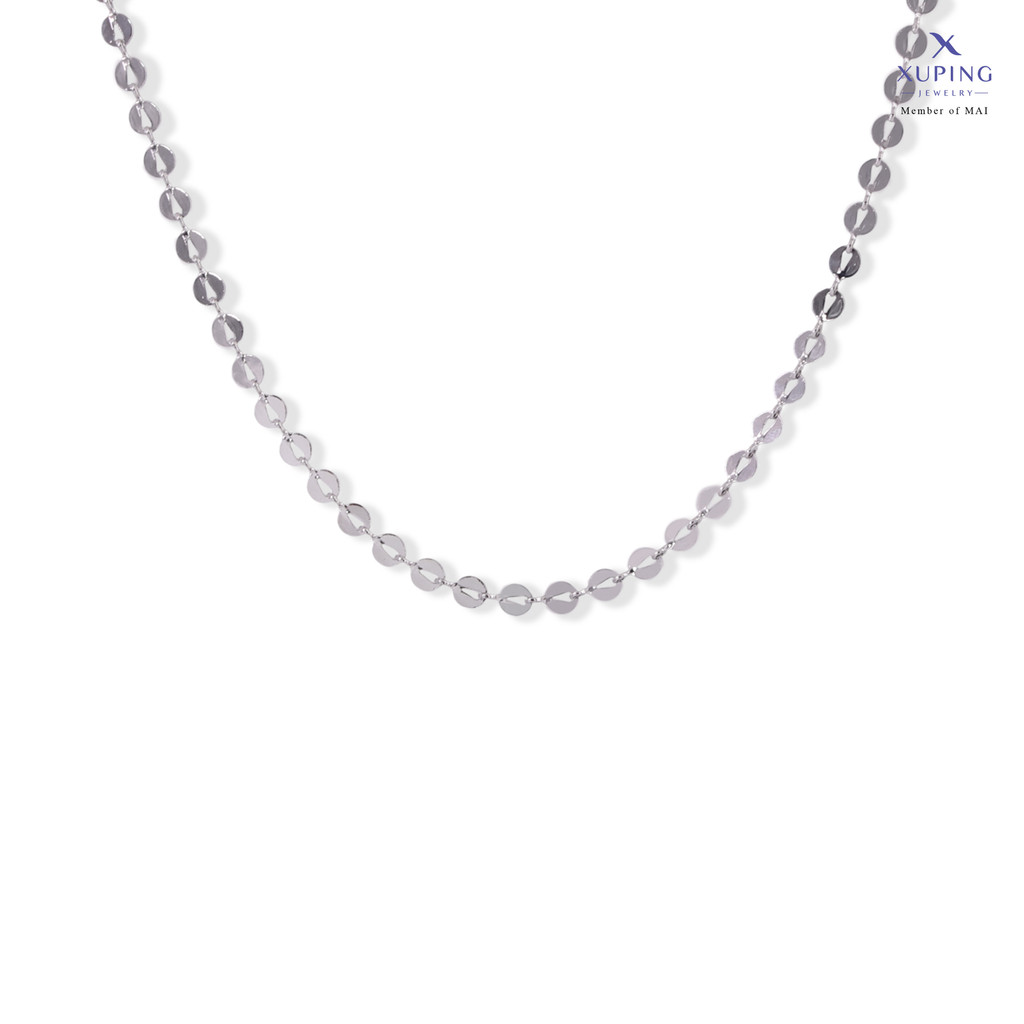 Xuping Kalung Kasual Perak - Silver Minimalis Motif Koin 0112230042