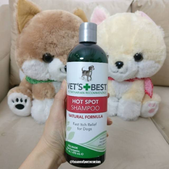 Hot spot shampoo. Vets best dog shampoo. Shampo anjing gatal kulit