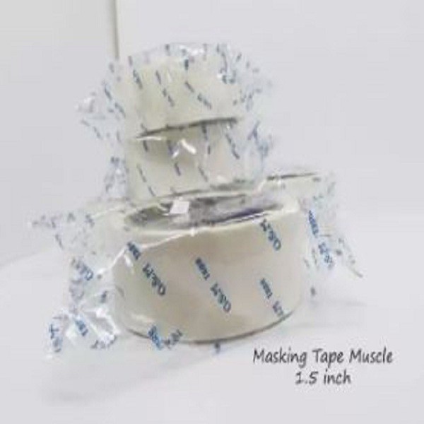 

NAT - 1 ROLL MASKING TAPE 1.5 INCH 33MM X 15 METER EKONOMIS
