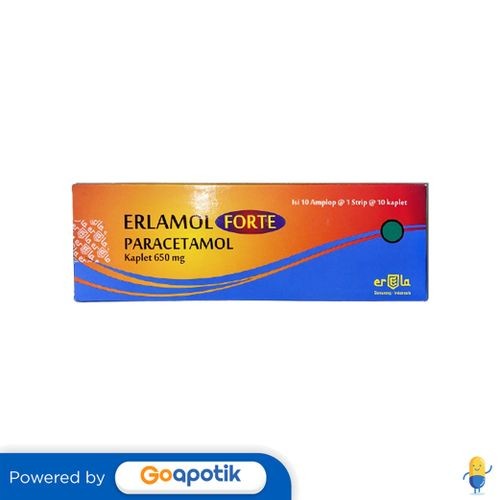 Erlamol Forte 650 Mg Box 100 Kaplet