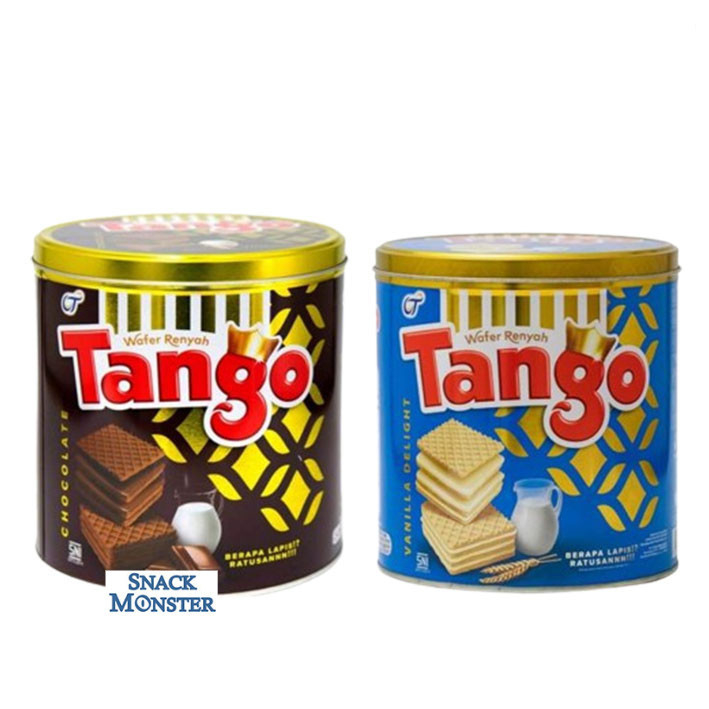 

Tango Wafer Chocolate, Vanilla Kaleng - Netto 270 gr