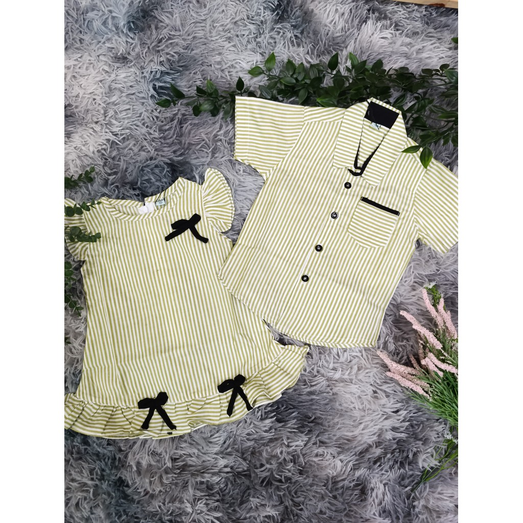 LITTLE BARI - Kelvin Kids - Azalea Twin - Baju Dress Anak Perempuan Umur 1-4 tahun