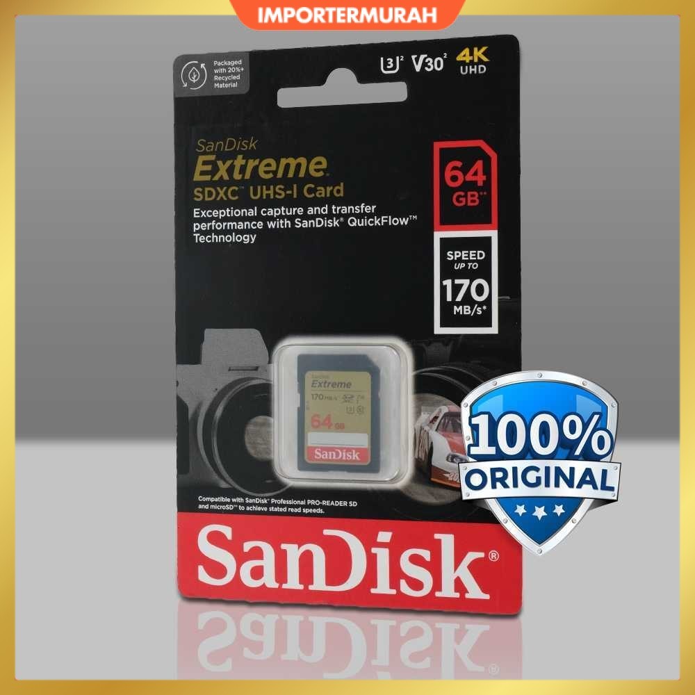 SanDisk Extreme SDXC UHS-I Card V30 U3 Class - SDSDXV