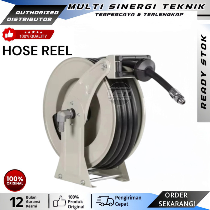 HOSE REEL GULUNGAN SELANG BBM 1" INCH GOLDEN POWER JAPAN HOSE 15METER HOSE REEL OIL 1"INCH