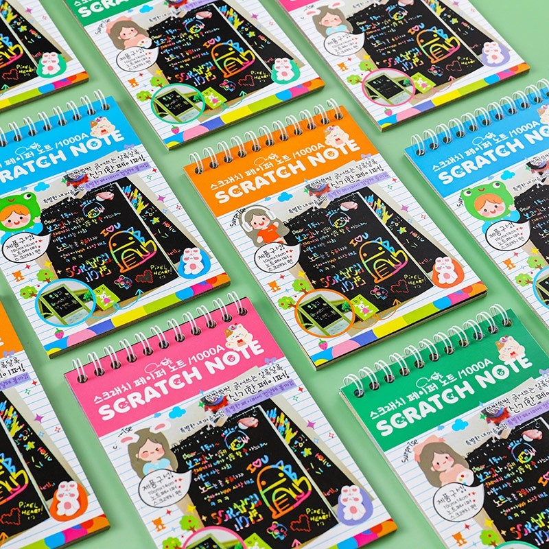 

10 Lembar Kreatif Menggambar Buku Goresan Anak-Anak Graffiti Painting