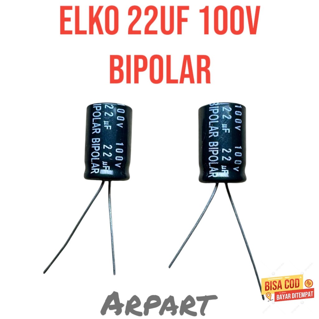 elko BIPOLAR 22 uf 100volt KOREA