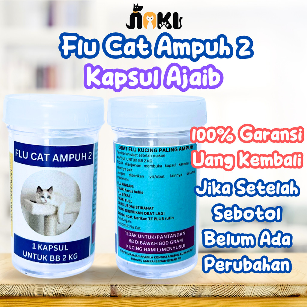 FLU KUCING AMPUH PATEN FLU CARE KUCING FLU PATEN FLU CAT VIRUS BAKTERI KUCING BERAT KUCING OBAT FLU 