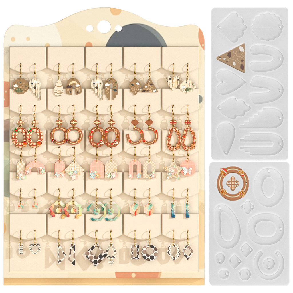 

Earring Pendant Silicone Mold Epoxy Resin Irregular Series DIY Jewelry Making Casting Molds Charms Earring Pendant Mould Craft