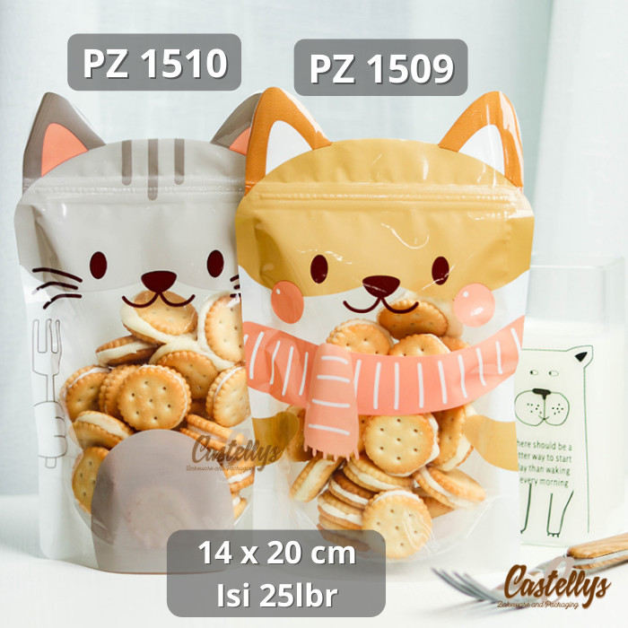 

Plastik Klip Zipper Bag PZ 1509 1510 Snack Cookies Kue Kering Biskuit