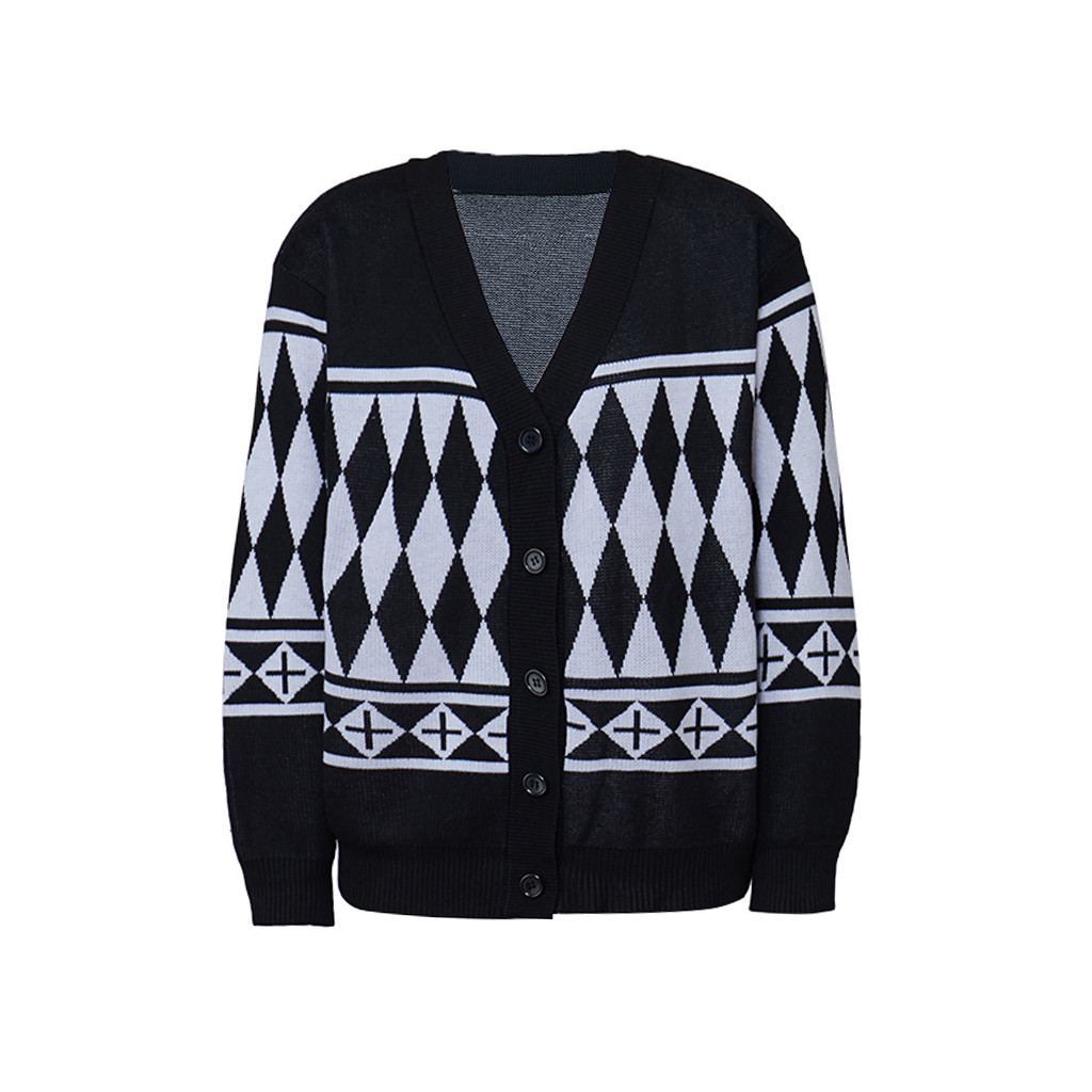 Anime Tokyo Revengers Tokyo Manji Gang Sweater Cosplay Costume Black Jacket Cardigan Jacquard Knitte