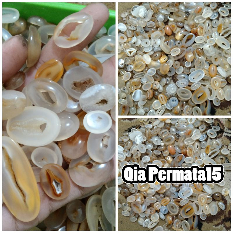 Batu akik combong bolongnya asli alami