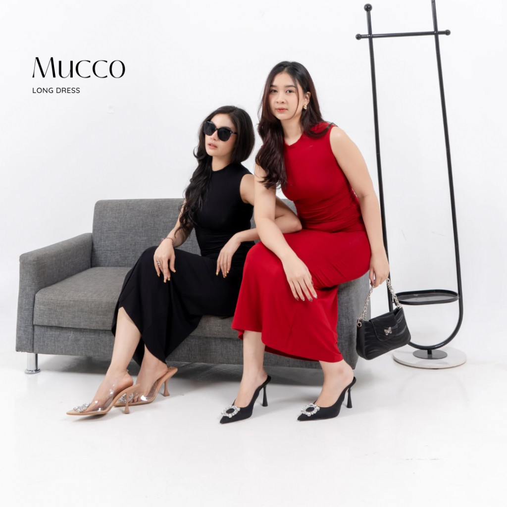 [GURLBUCKET] Mucco Dress / Long Dress / Dress Spandex "Pakaian Wanita"