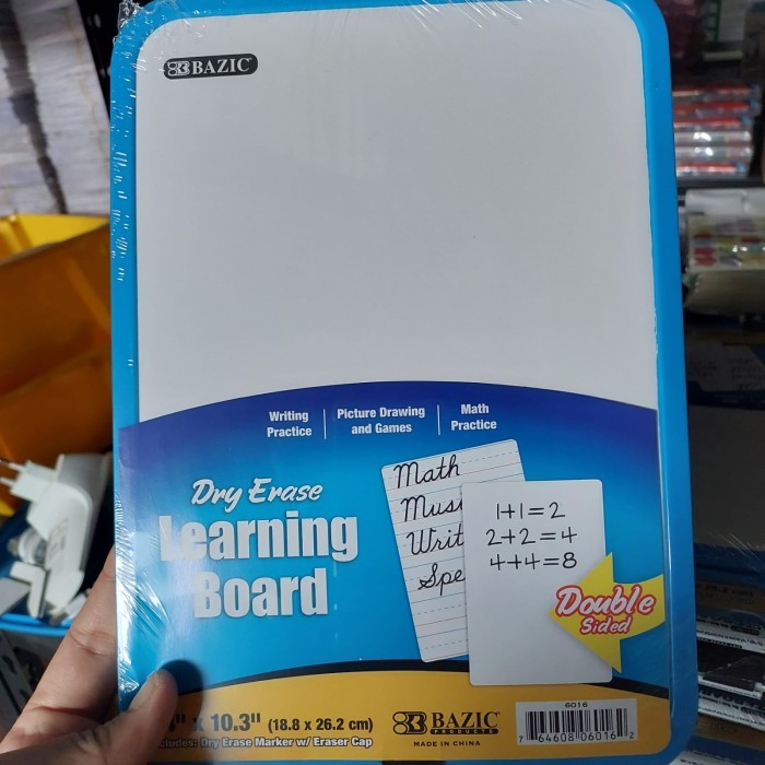 

Bazic Dry-Erase Learning Board Papan Tulis Whiteboard Kecil - Biru