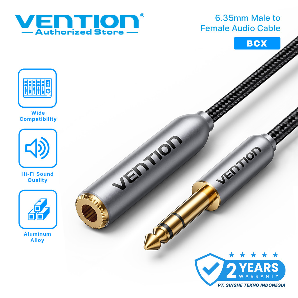 Vention Kabel Audio Extension Jack 6.5mm TRS Male to Female Stereo