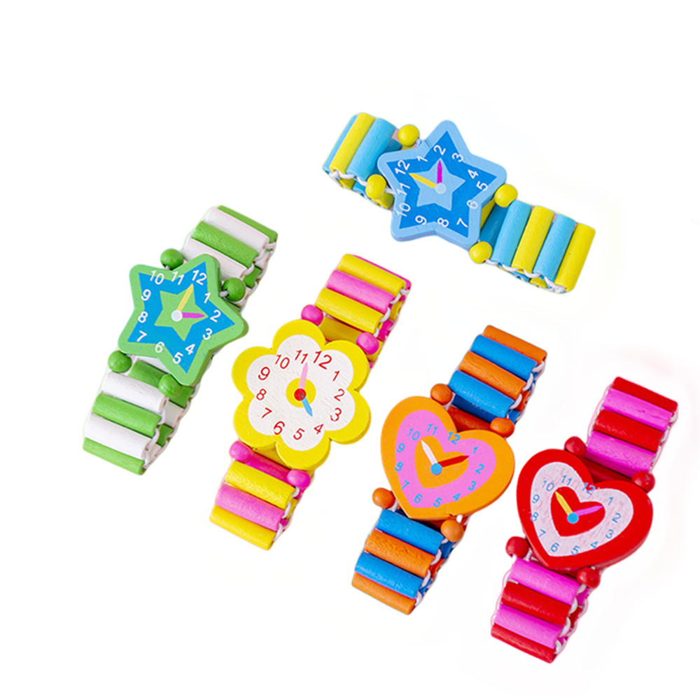 

5/12/30 Pcs Cute Wooden Cartoon Watches for Kids Birthday Party Wedding Guest Gifts Bridal Shower Gifts Carnival Prizes Pinata