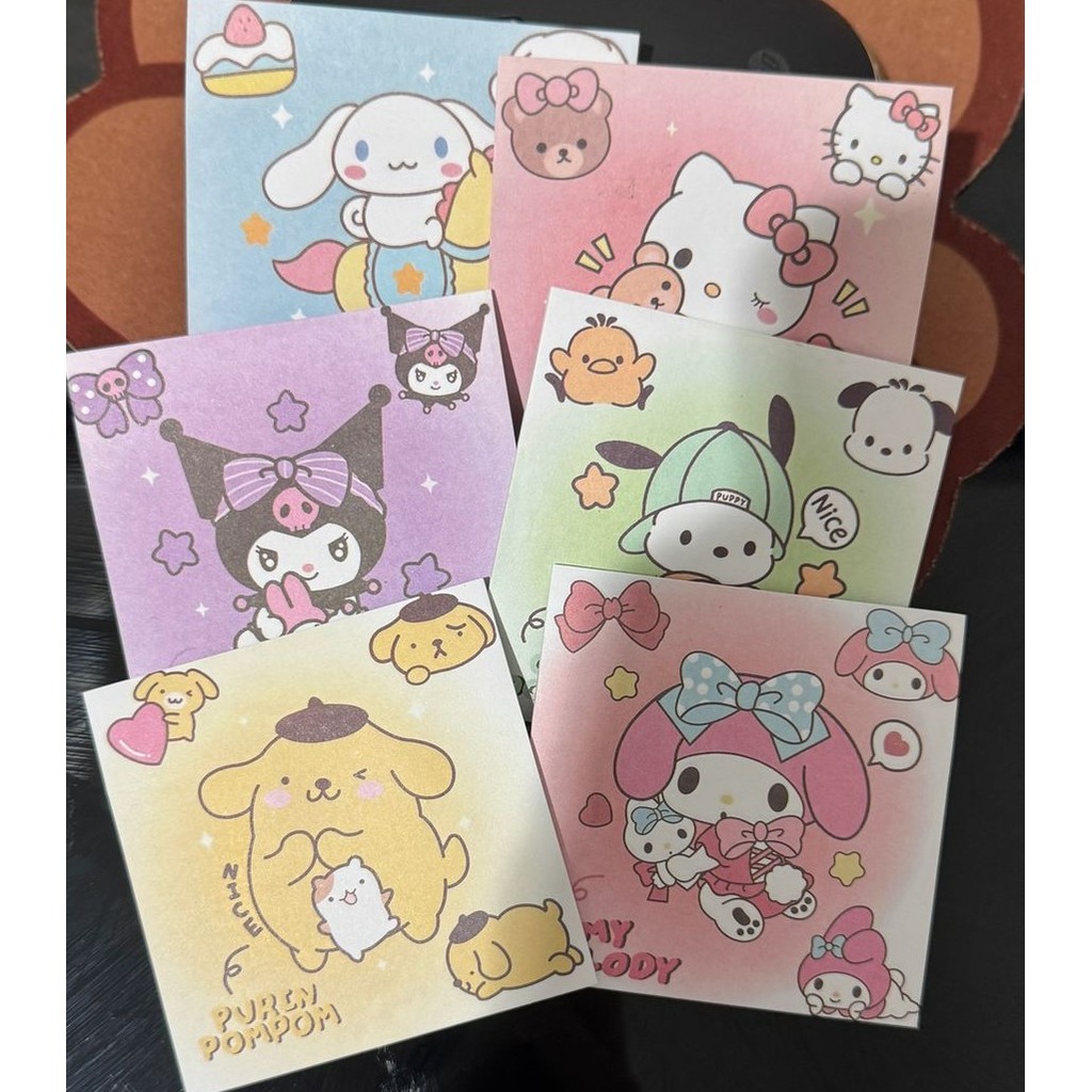 

J2 - Sticky notes bentuk love memo tempel lucu sanrio pocha