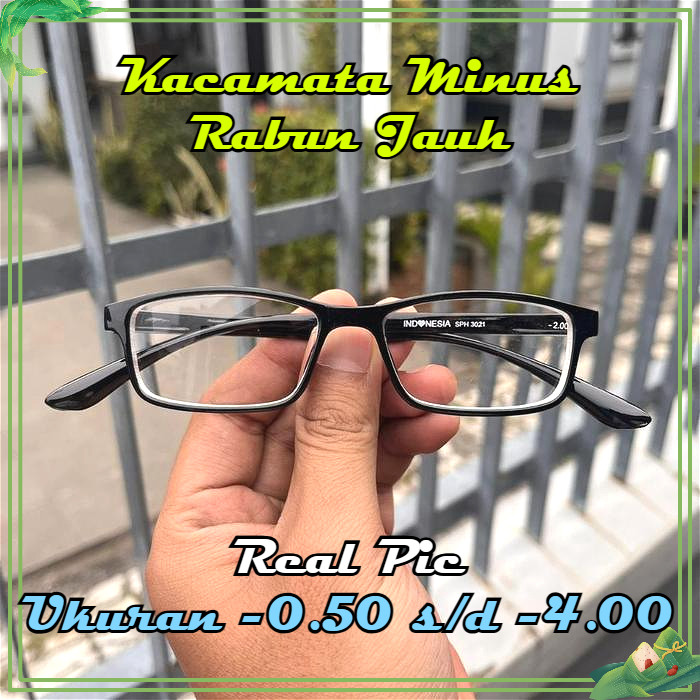 Kacamata Minus Pria Wanita - Kacamata Rabun Jauh - Kacamata Baca Minus - Kacamata Baca Rabun Jauh - 