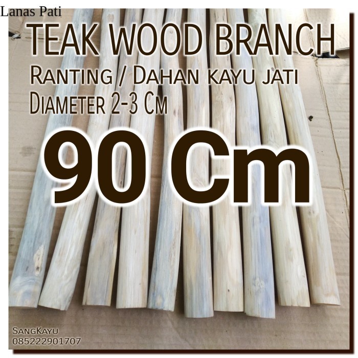 

Macrame 90 Cm Teak Wood Branch Ranting kayu jati bahan craft dekorasi XD2