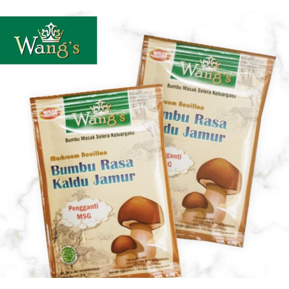 

WANG'S BUMBU RASA Kaldu Jamur 1 pack isi 6gr x 24 sachet ORIGINAL