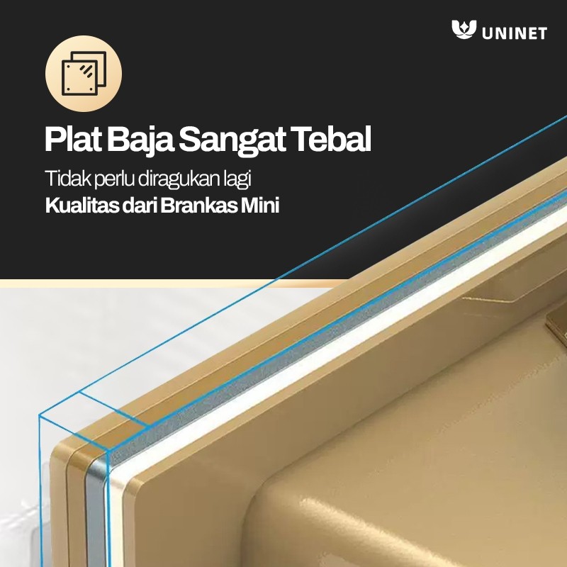 Brankas Mini Brankas Uang dan Emas Brankas Kecil Brankas Mini Password Brankas Uang Full Plat Besi