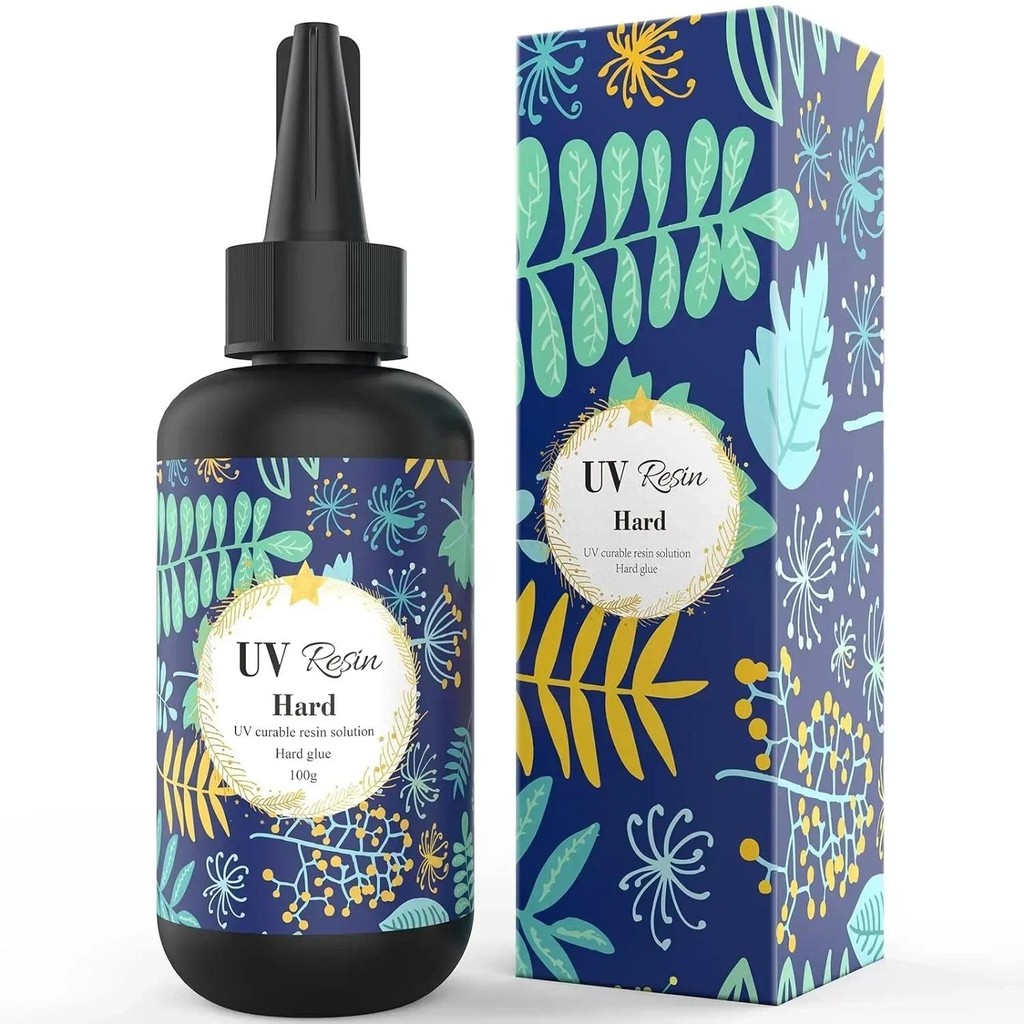 

UV Resin 10-100g Crystal Clear Hard Type UV Glue Ultraviolet Curing Epoxy Resin for DIY Jewelry Making, Craft Decoration