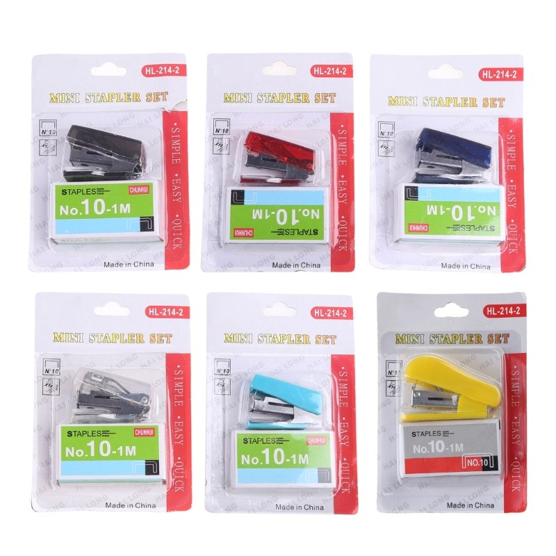 

Mini Stapler Maximum 12 Sheets Capacity with for Staples Built-in Staple Remover Drop Shipping