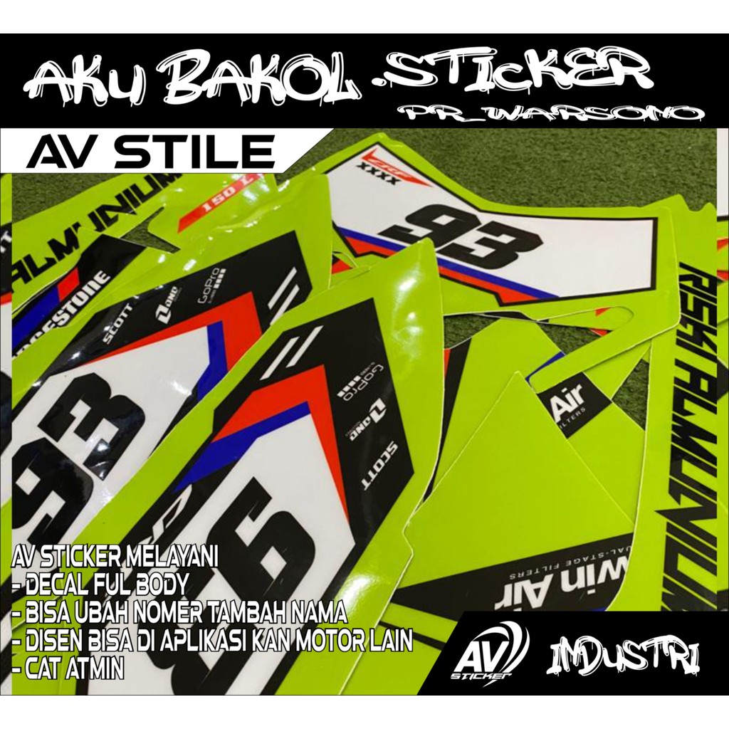 518 DCAL STICKER CRF ful body bisa rikues