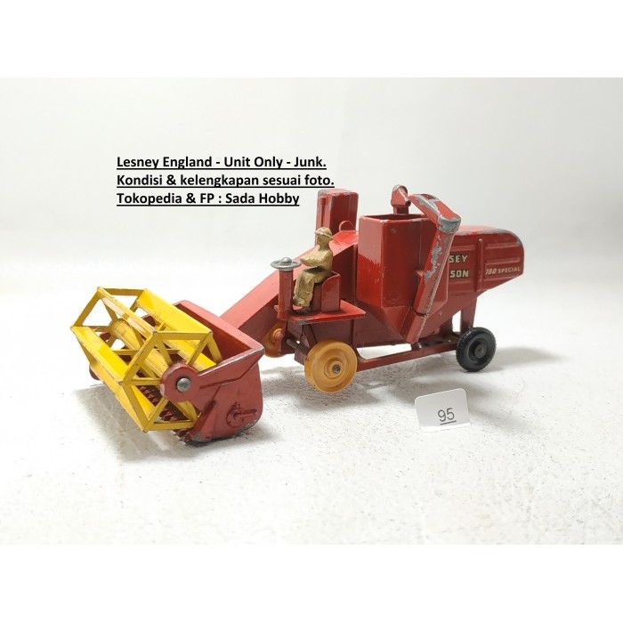 Diecast Vintage Matchbox Lesney Massey Ferguson Harvester