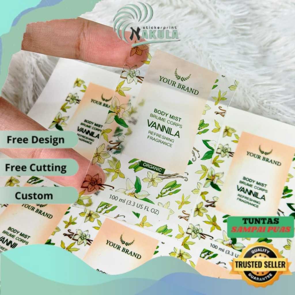 

NKL Print Cetak Stiker Label Parfum Sticker Parfume Custom Label Wewangian Free Desain