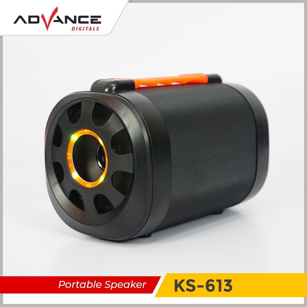 Advance KS613 Speaker Portable Bluetooth Speaker Karaoke Free 1 Microphone Wireless Garansi Resmi 12