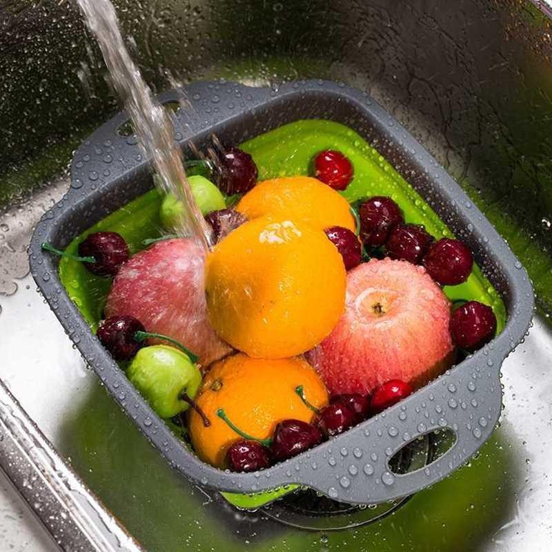 

Rayfox Keranjang Saringan Lipat Drain Basket Collapsible - DP0155 Buah Dapur