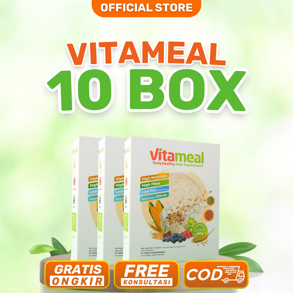 

10 Box Vitameal Efektif Mengatasi Diabetes Menahun Superfood Lokal Obat Vitamil Serat Asli Pencernaan Multigrain Dewasa Atasi Gula Darah Tinggi