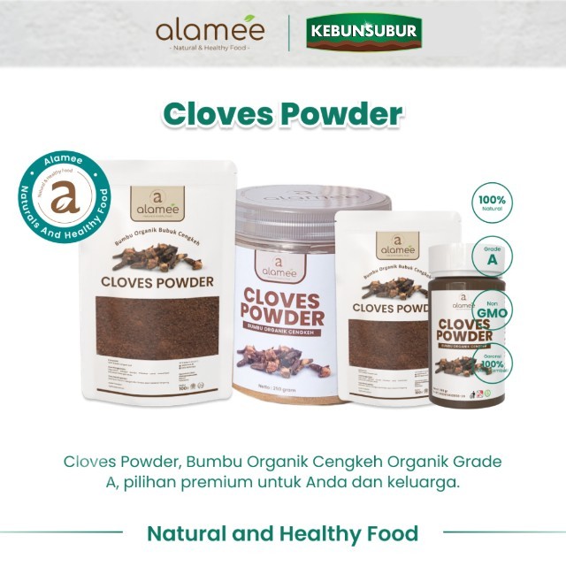 

ALAMEE Cengkeh Bubuk Clove Powder Ground Spice Murni Asli Seasoning Bumbu Organik kebunsubur Kebunsubur