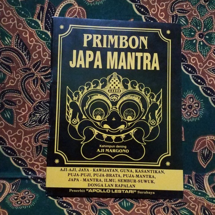 Buku Tua Kuno Primbon Japa mantra Aji Jaya Kawijayan