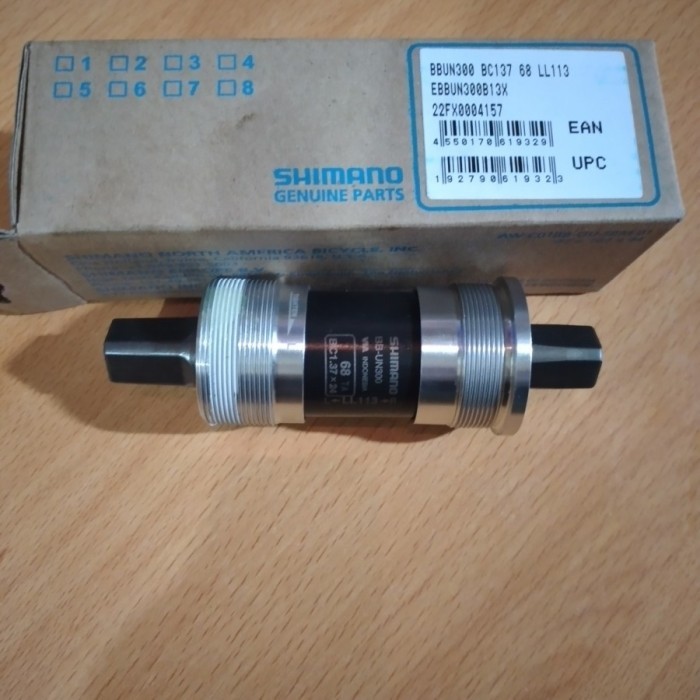 Bottom Bracket SHIMANO BB Kotak Bearing UN300 113 mm