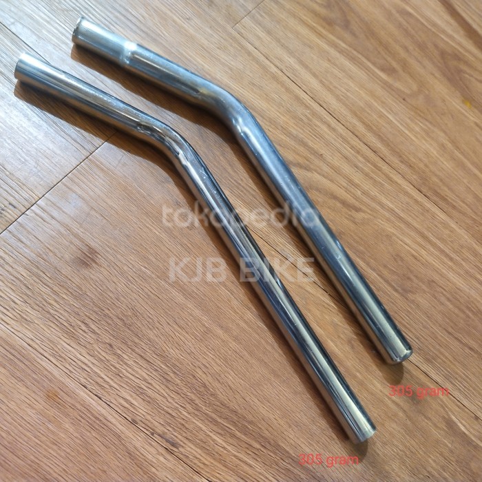 Seatpost Tiang Sadel Sepeda Minion BMX Bengkok L Besi 22.2 /25.4 x40cm