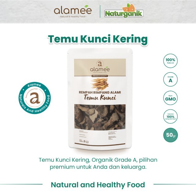 

ALAMEE Temu Kunci Kering Fingerroot Rempah Rimpang Alami Iris Spice 50gr Naturganik