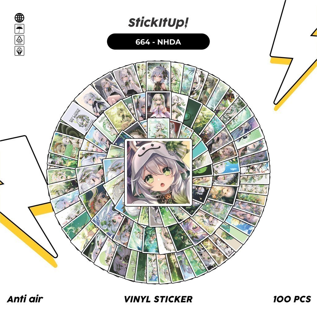 

COD 100 Pcs Stiker Genshin Impact Nahida Lucu Anti Air Untuk Dekorasi Notebook Sepeda Skateboard Handphone DIY