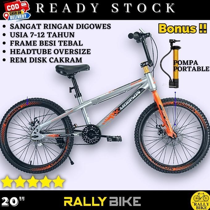 Sepedah Anak Laki Laki Bmx Ukuran 20 Inch 8 Tahun Murah