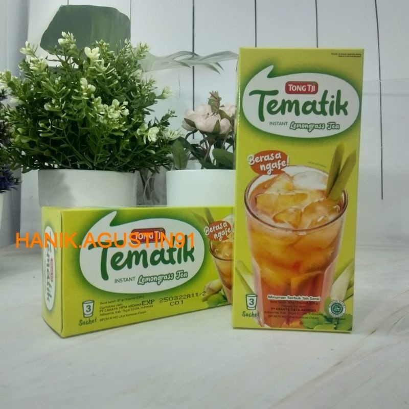 

Tong Tji Tematik Lemongrass Tea isi 3 sachet ss91