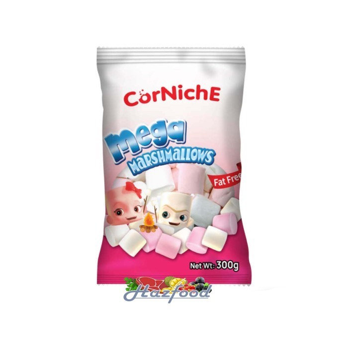 

Corniche Mega Marshmallows White Pink | Marsmellow 300g