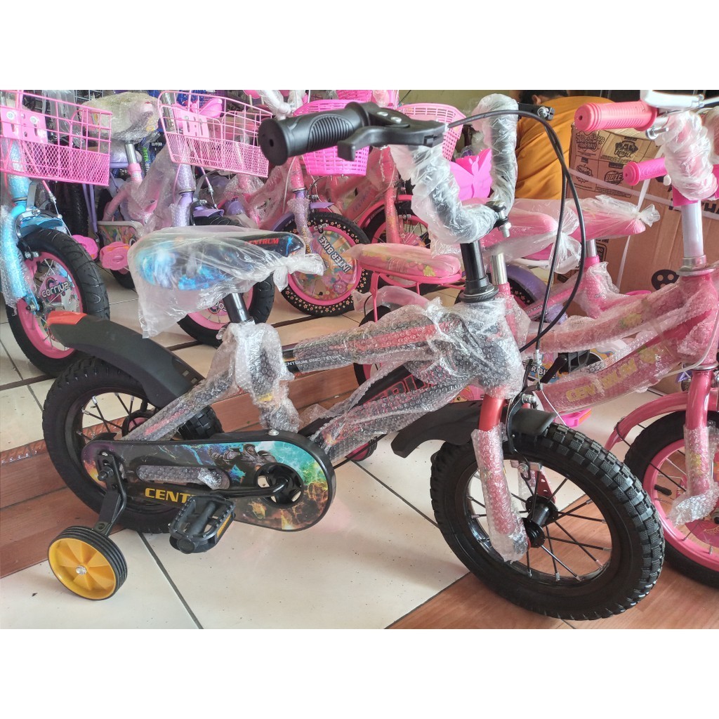 Sepeda Anak Laki-laki BMX 12" Centrum Warna Hitam