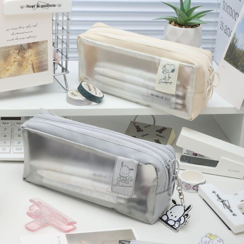 

Transparent Pencil Case Cute Large Capacity Pencil Case pensil pouch make up