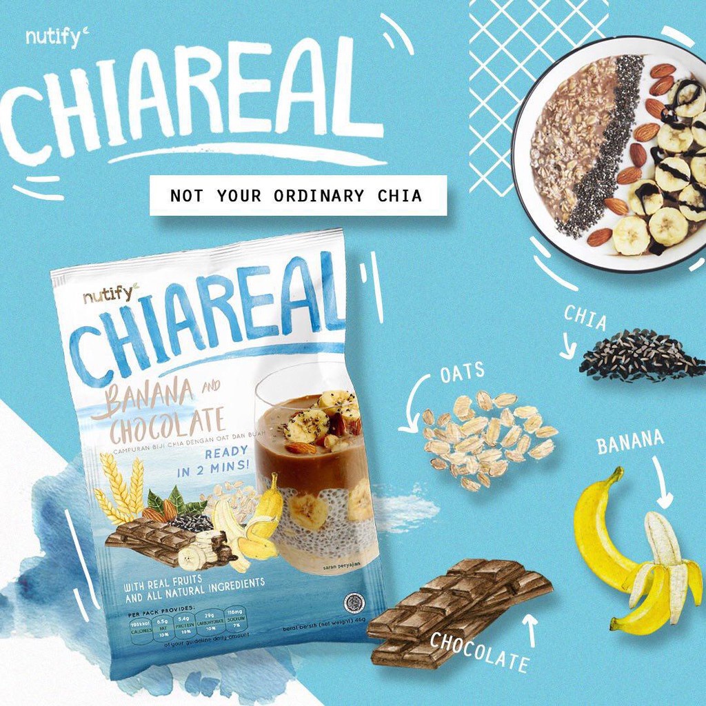 

Nutify Chiareal Banana and Chocolate 46gr - 2024