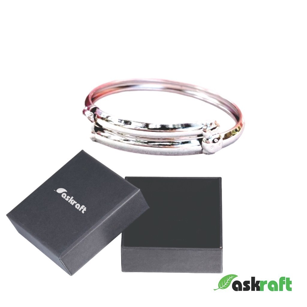 Askraft Gelang Bayi Emas Putih Asli Gelang Anak Emas Putih Gelang Bayi NewBorn