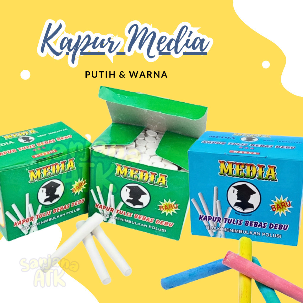 

Kapur Tulis Sarjana Media Putih dan Warna
