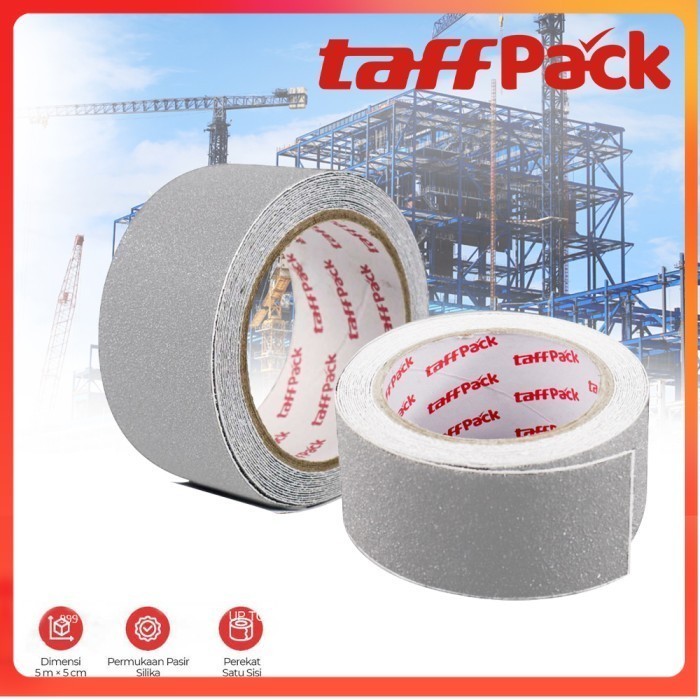 

Lakban Tape Safety Grip Anti Slip Strong Traction 5m x 5cm - Gray