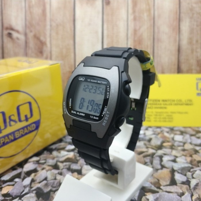 promo ✨ -Q&Q QQ QnQ Dital Jam Tangan Orinal MAC5P1Y Full Black - MAC5P111Y