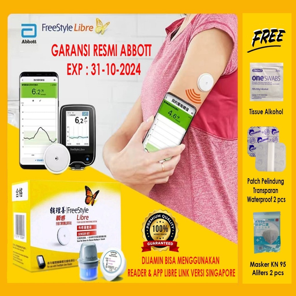FreeStyle Libre Sensor Jaminan 1000% ORI dari Abbott - Termurah